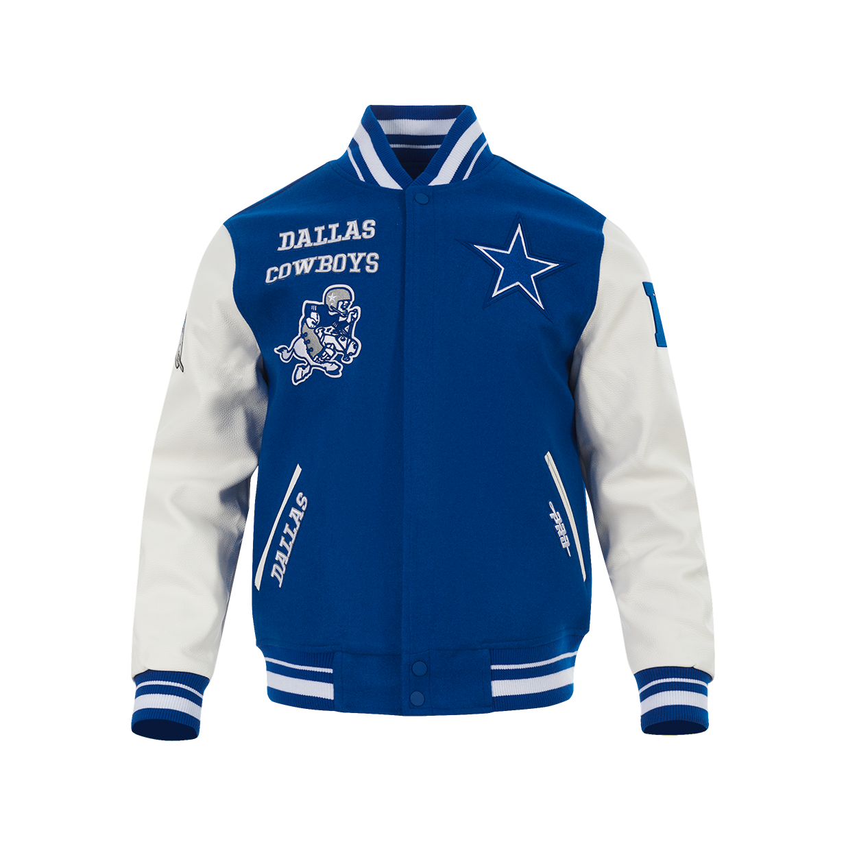Men's DALLAS COWBOYS RETRO Rib Wool Varsity Jacket