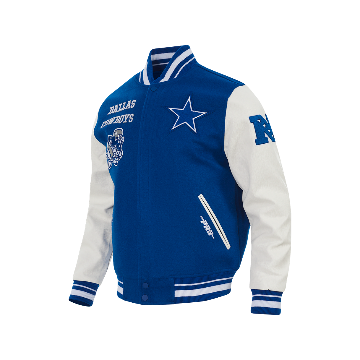 Men's DALLAS COWBOYS RETRO Rib Wool Varsity Jacket