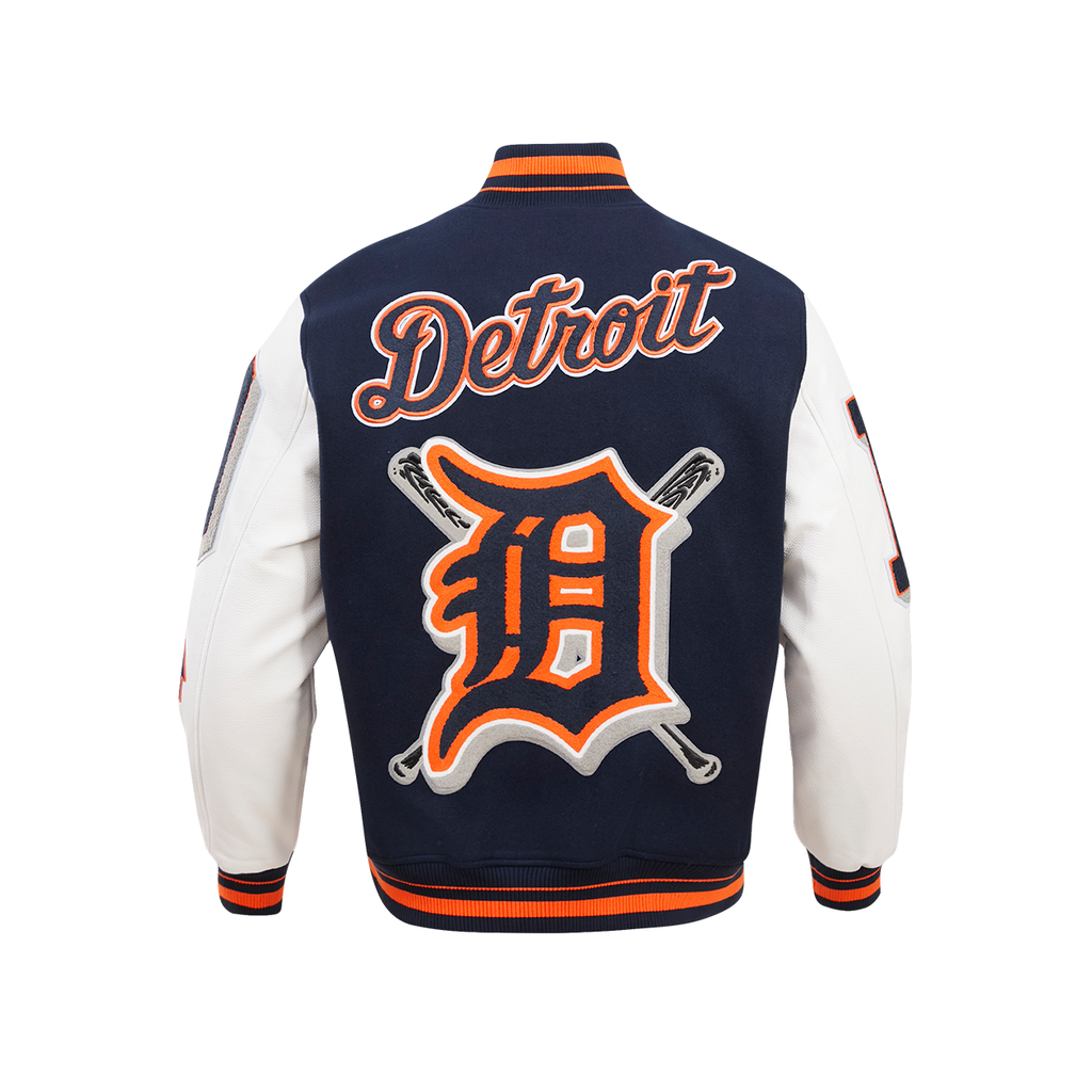 Men's DETROIT TIGERS MASHUP Rib Wool Varsity Jacket