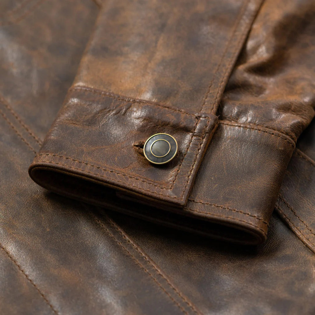 Men's Dark Brown Driggs Leather Jacket