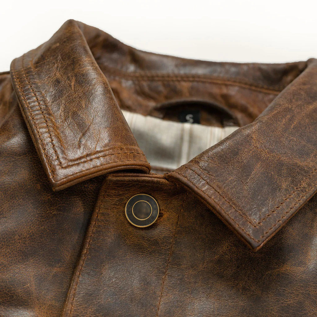 Men's Dark Brown Driggs Leather Jacket