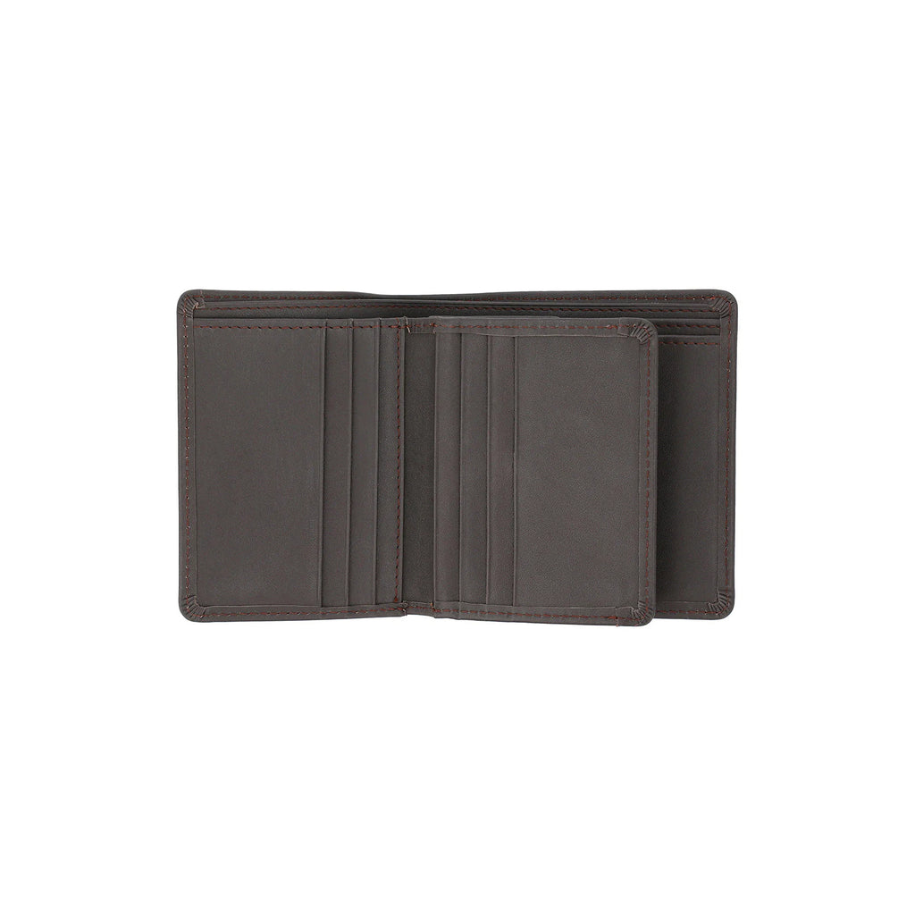 Men's Dark Brown Leather Wallet With 11 Card slots