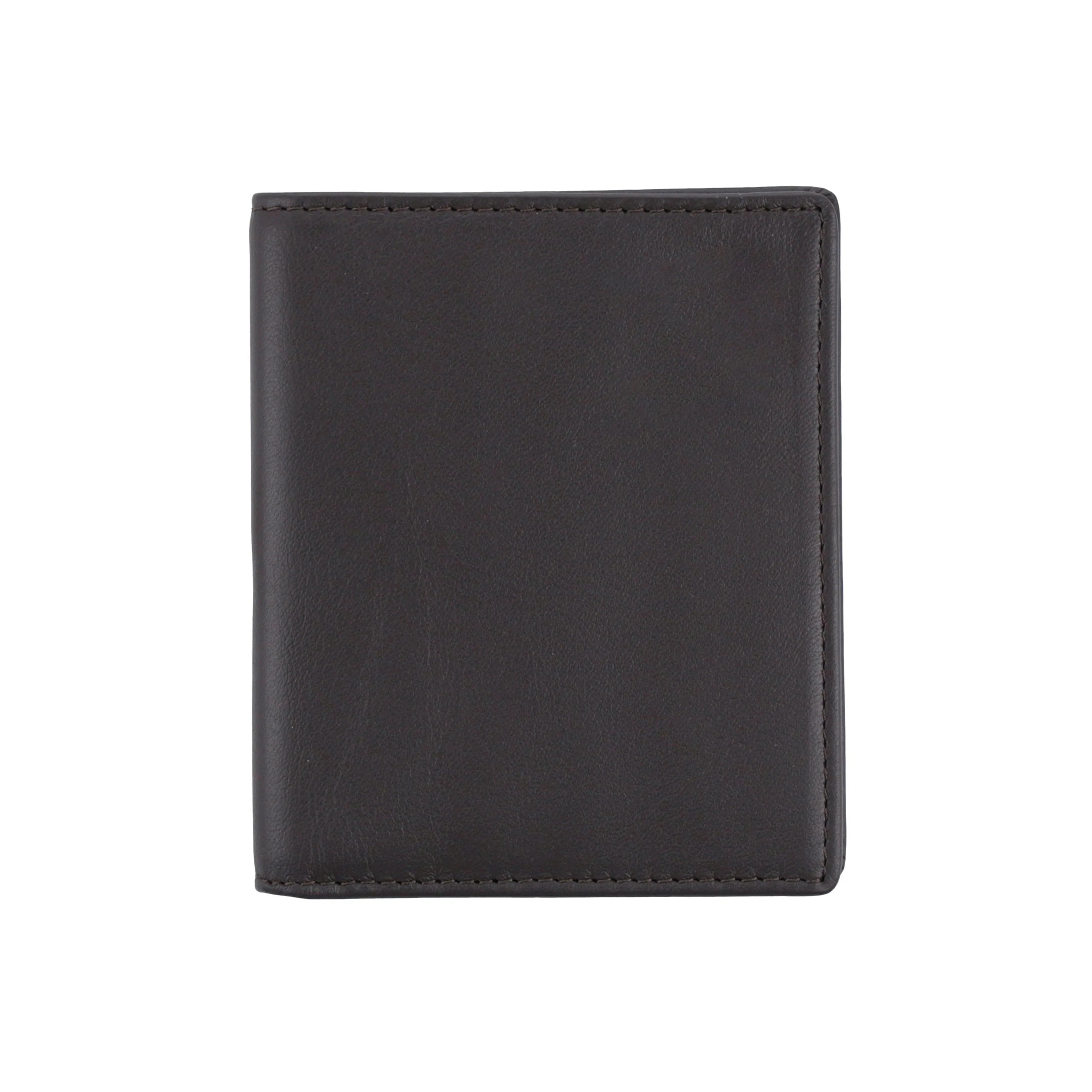 Men's Dark Brown Leather Wallet With Two Card pockets