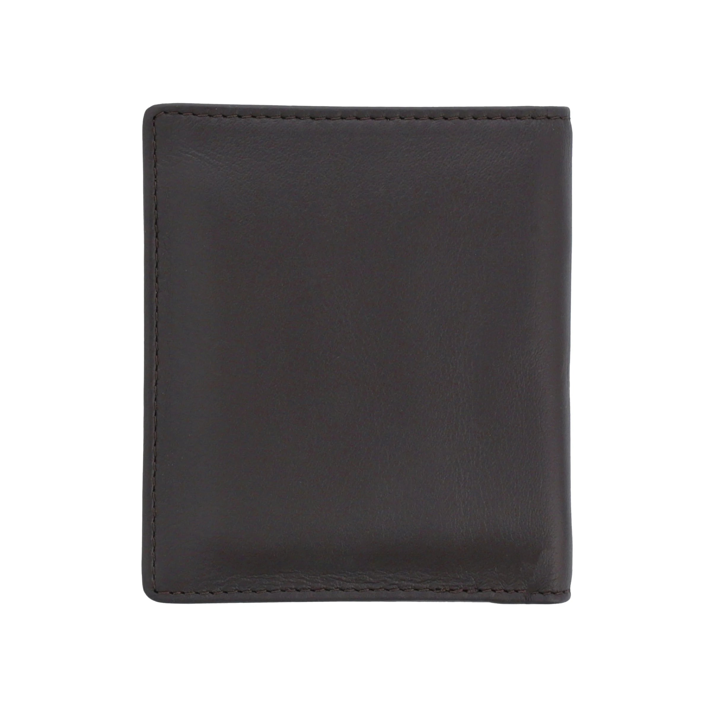 Men's Dark Brown Leather Wallet With Two Card pockets