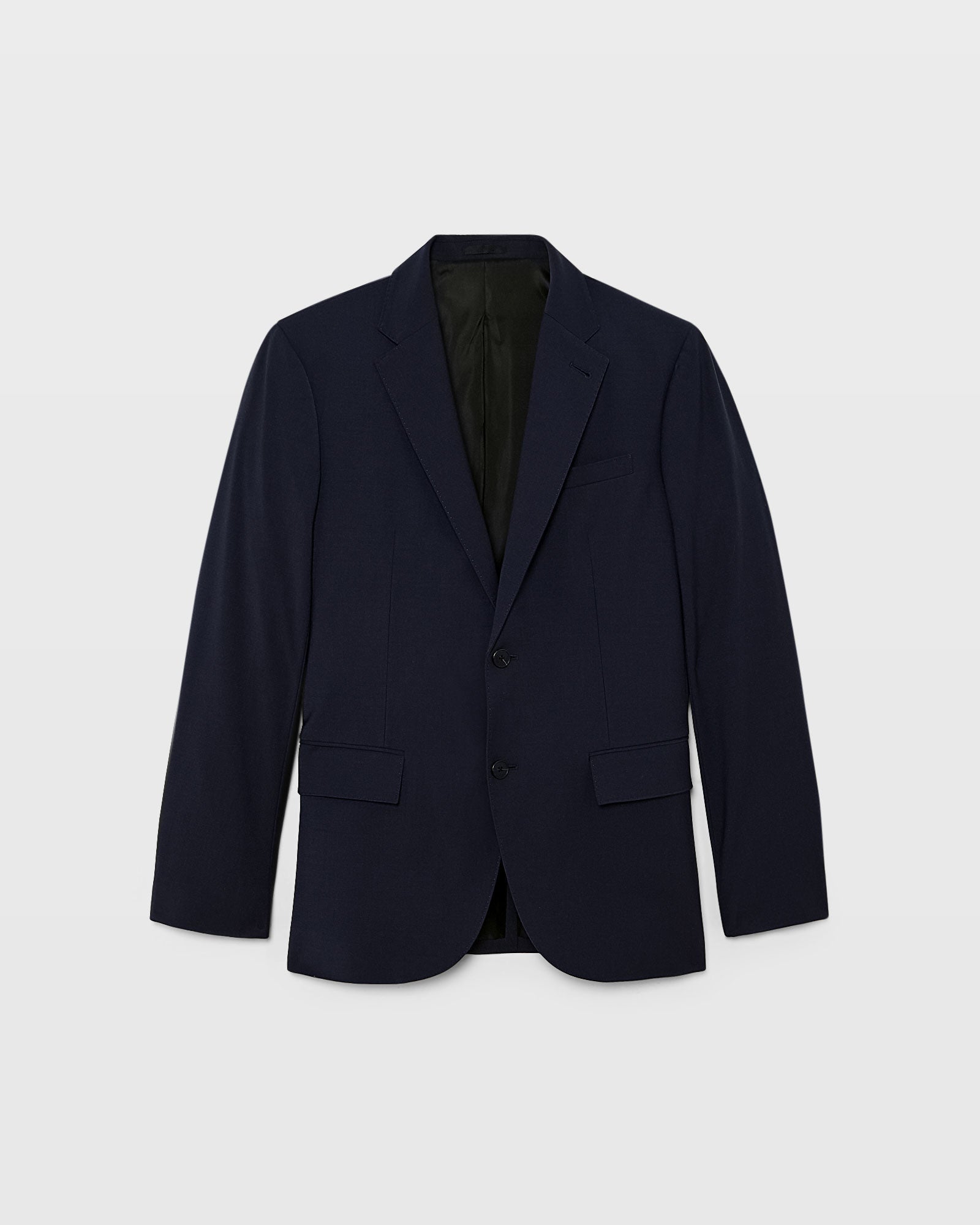 Men's Dark Navy Blue Slim Fit Two Button Blazer