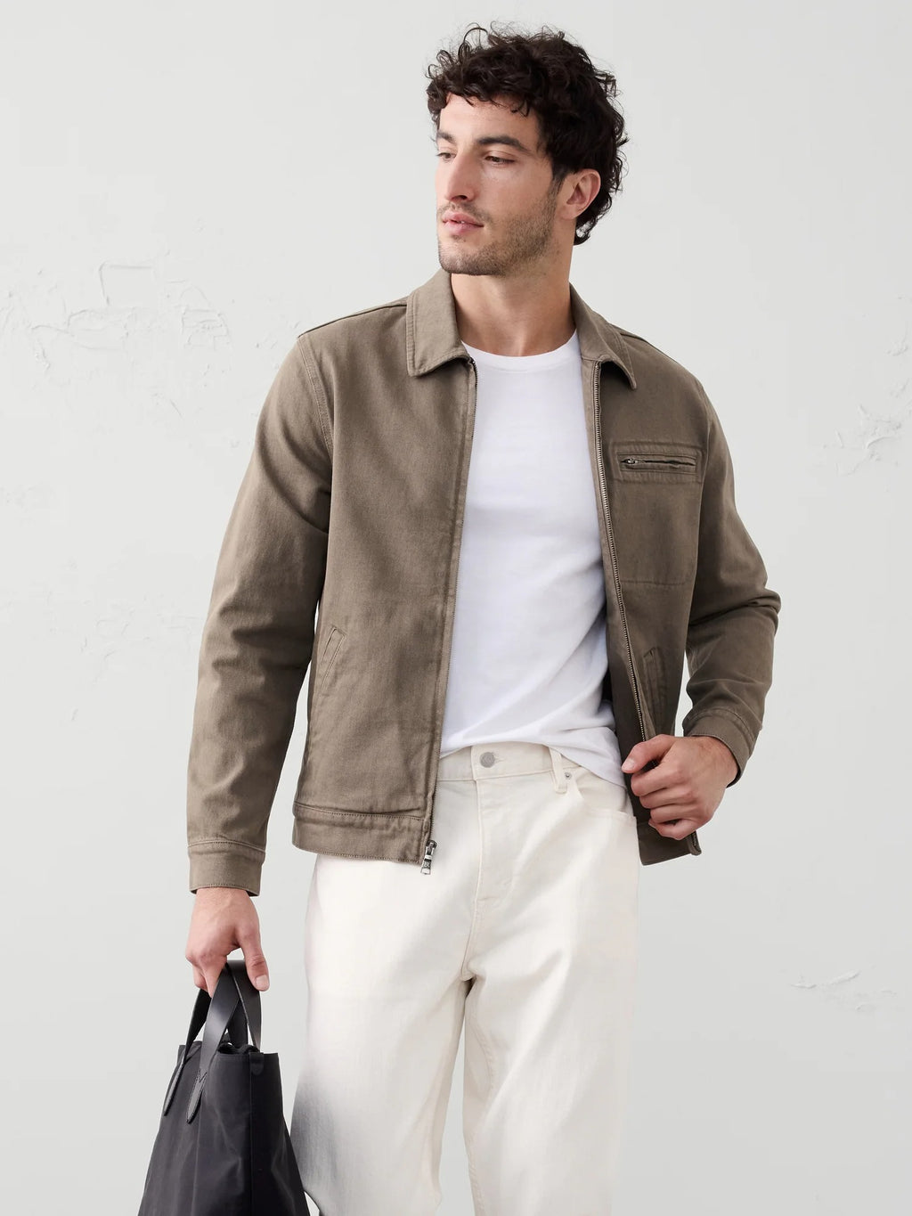 Chaqueta ligera teñida para hombre