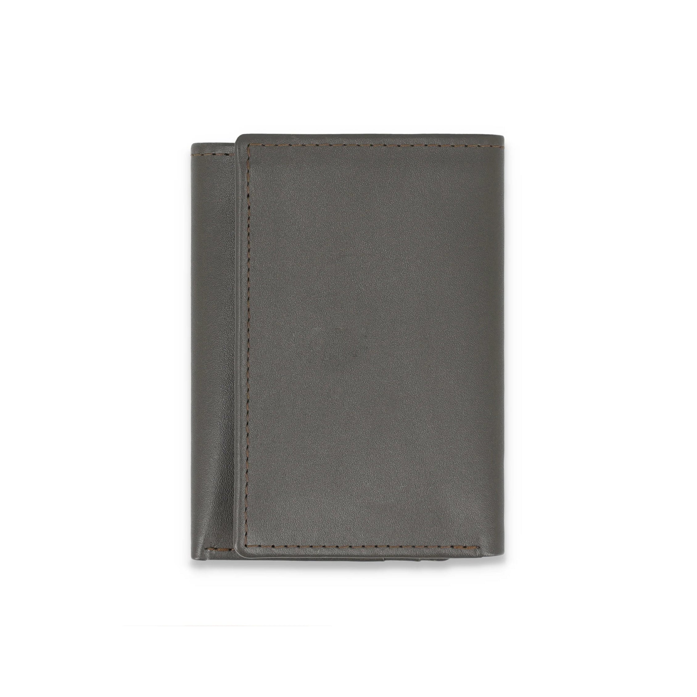 Men's Gray Leather Wallet With 8 Multi Functional Card Pockets