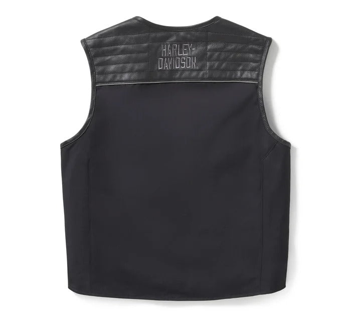 Men's H-D Long Haul Utility Leather Vest