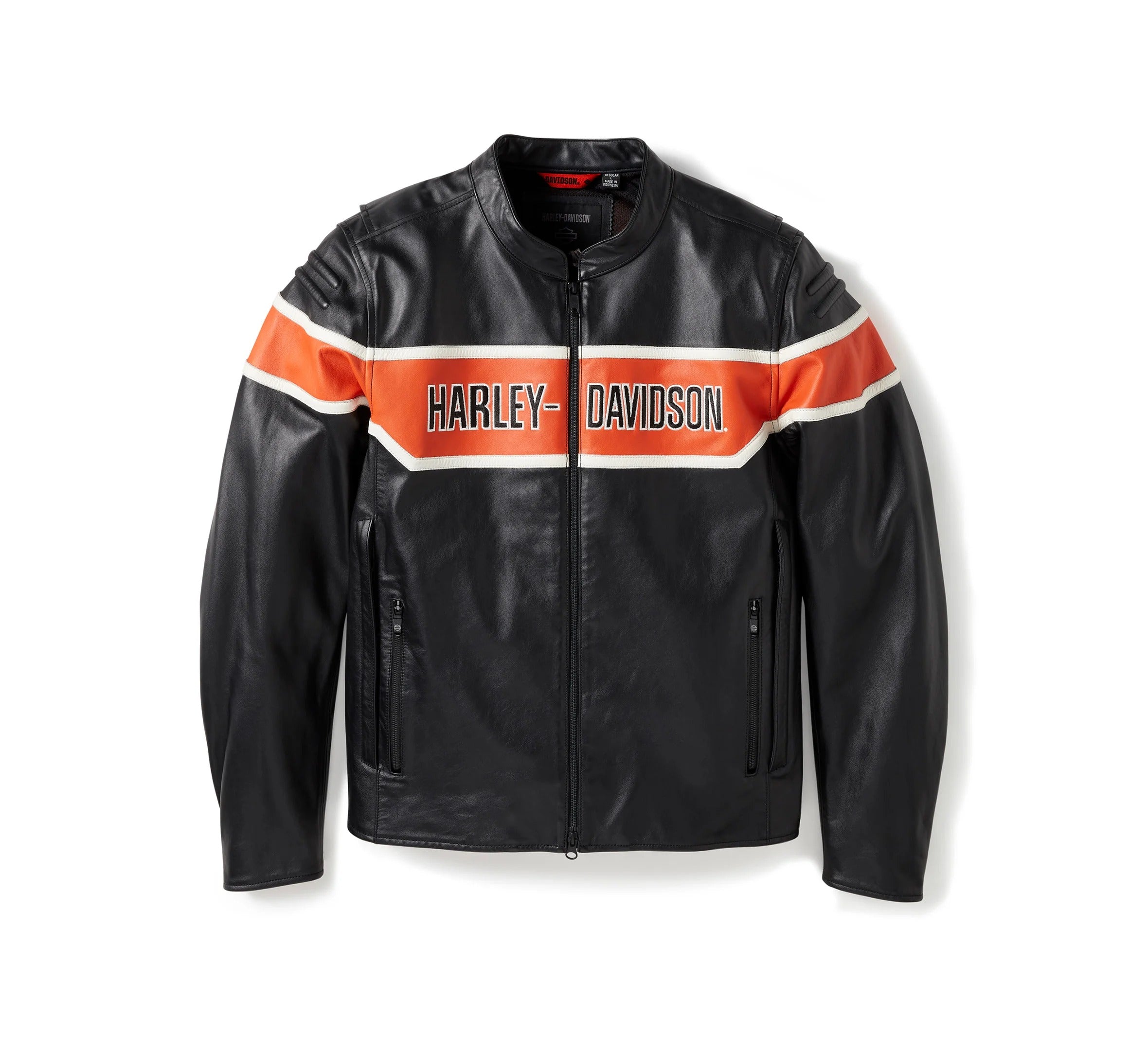 Men's H-D Trenton Leather Motorcycle Riding Jacket