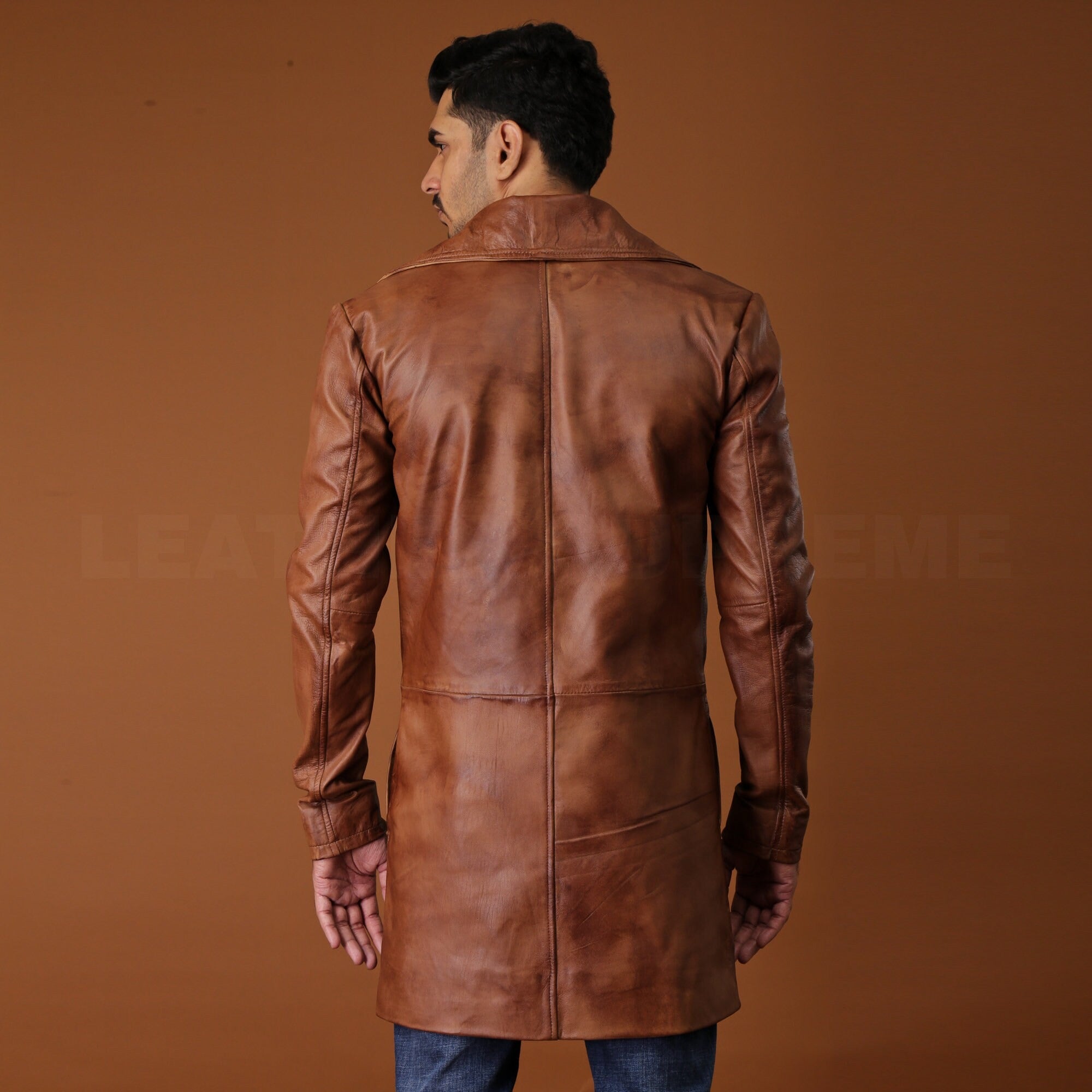 Men's Handmade Duster Winter Trench Coat