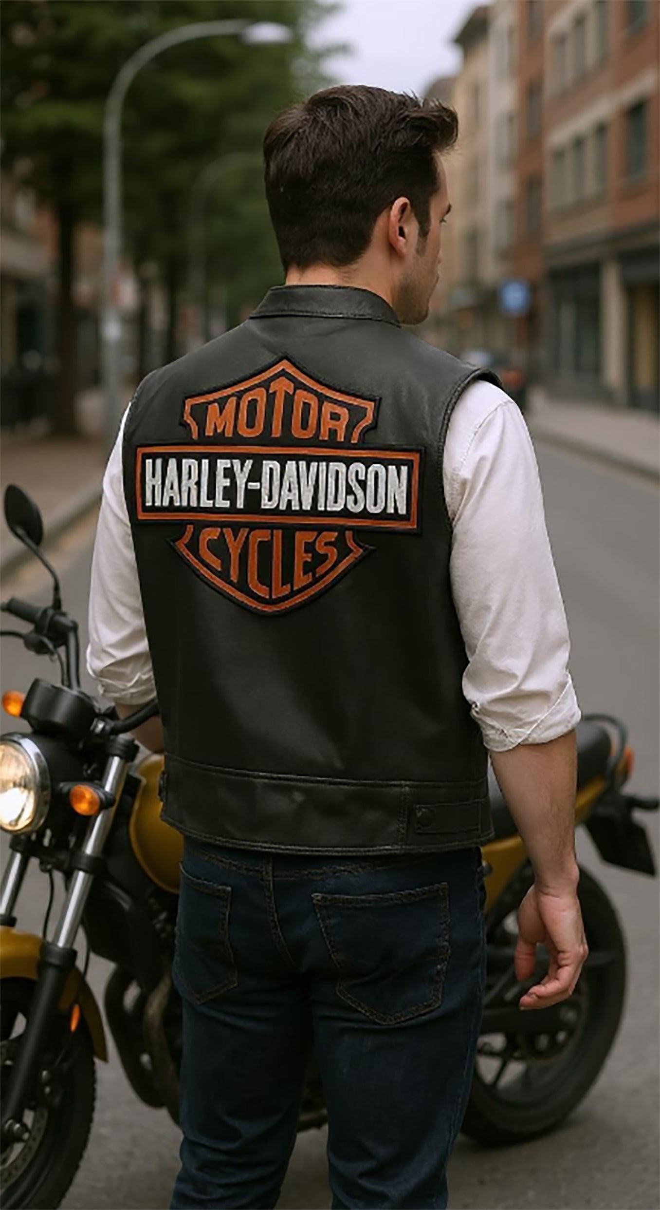 Men's Harley Davidson Link Leather Vest