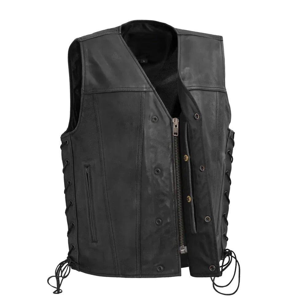 Men's High Roller Leather Vest