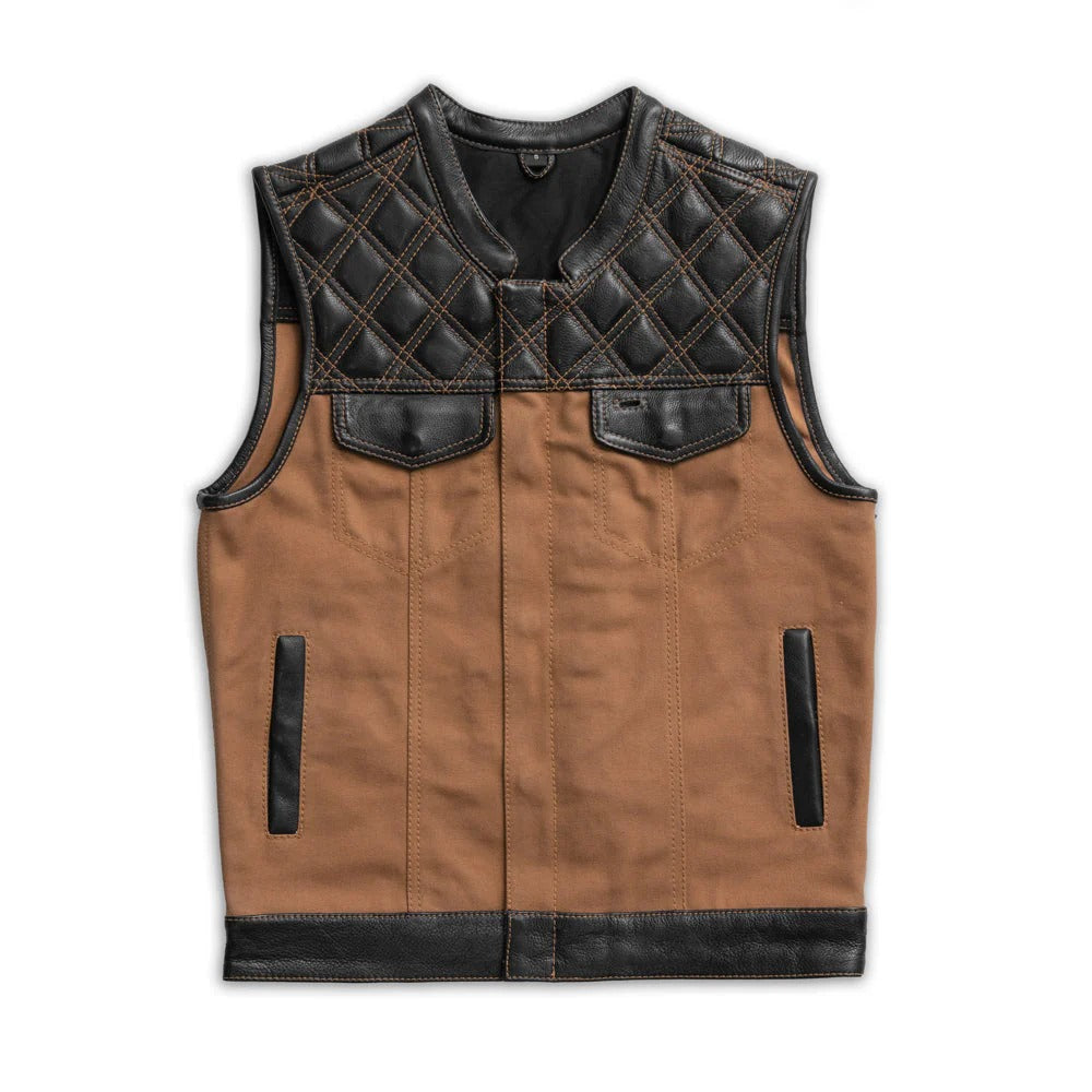 Men's Brown Hunt Club Leather Vest