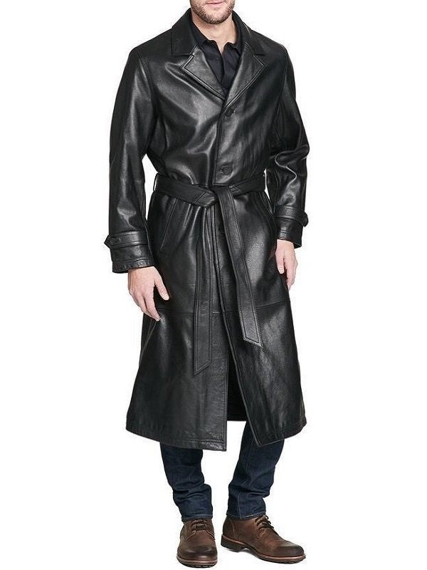 Men's Huntsman Trench Leather Coat