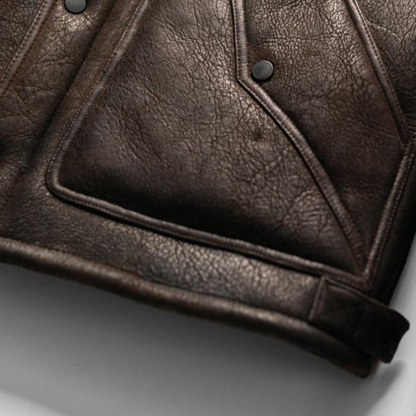 Men's Jackson Leather Shearling Vest