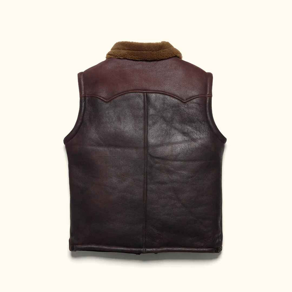 Men's Jackson Leather Shearling Vest