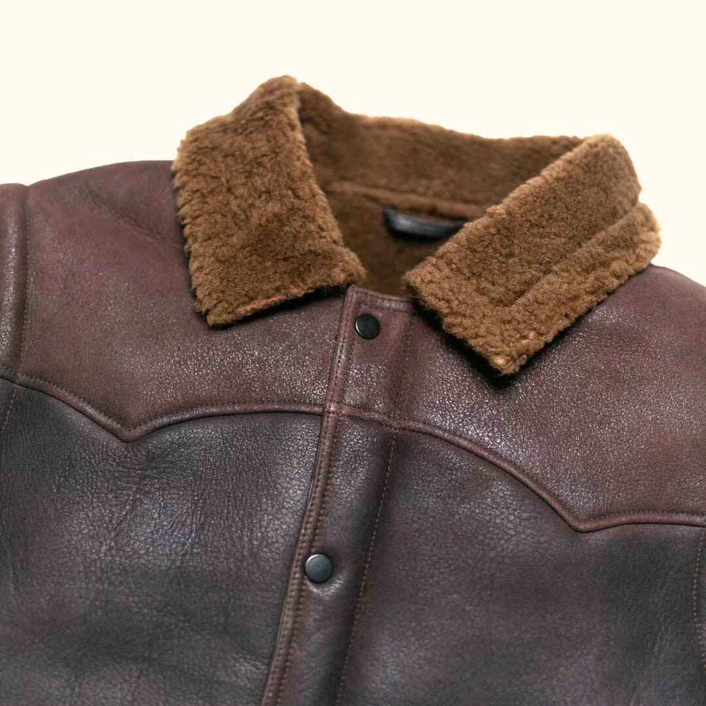Men's Jackson Leather Shearling Vest