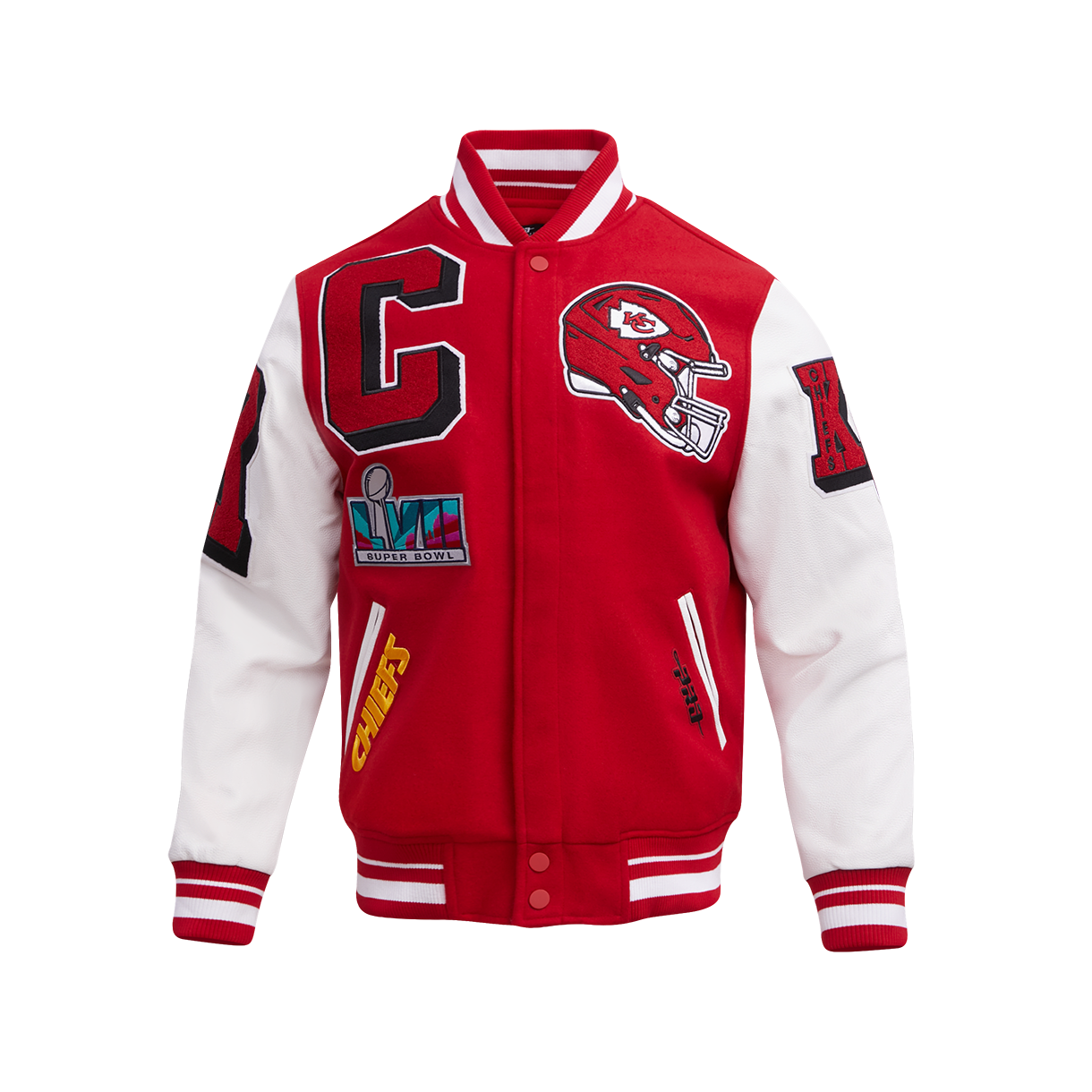 Men's KANSAS CITY CHIEFS Rib Wool Varsity Jacket