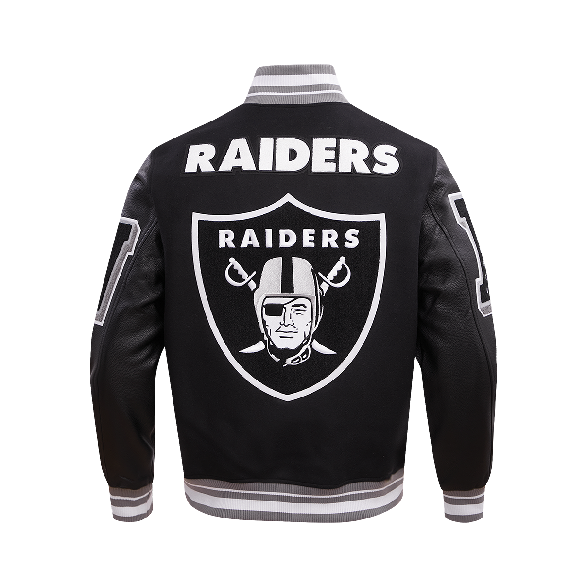 Men's LAS VEGAS RAIDERS Rib Wool Varsity Jacket