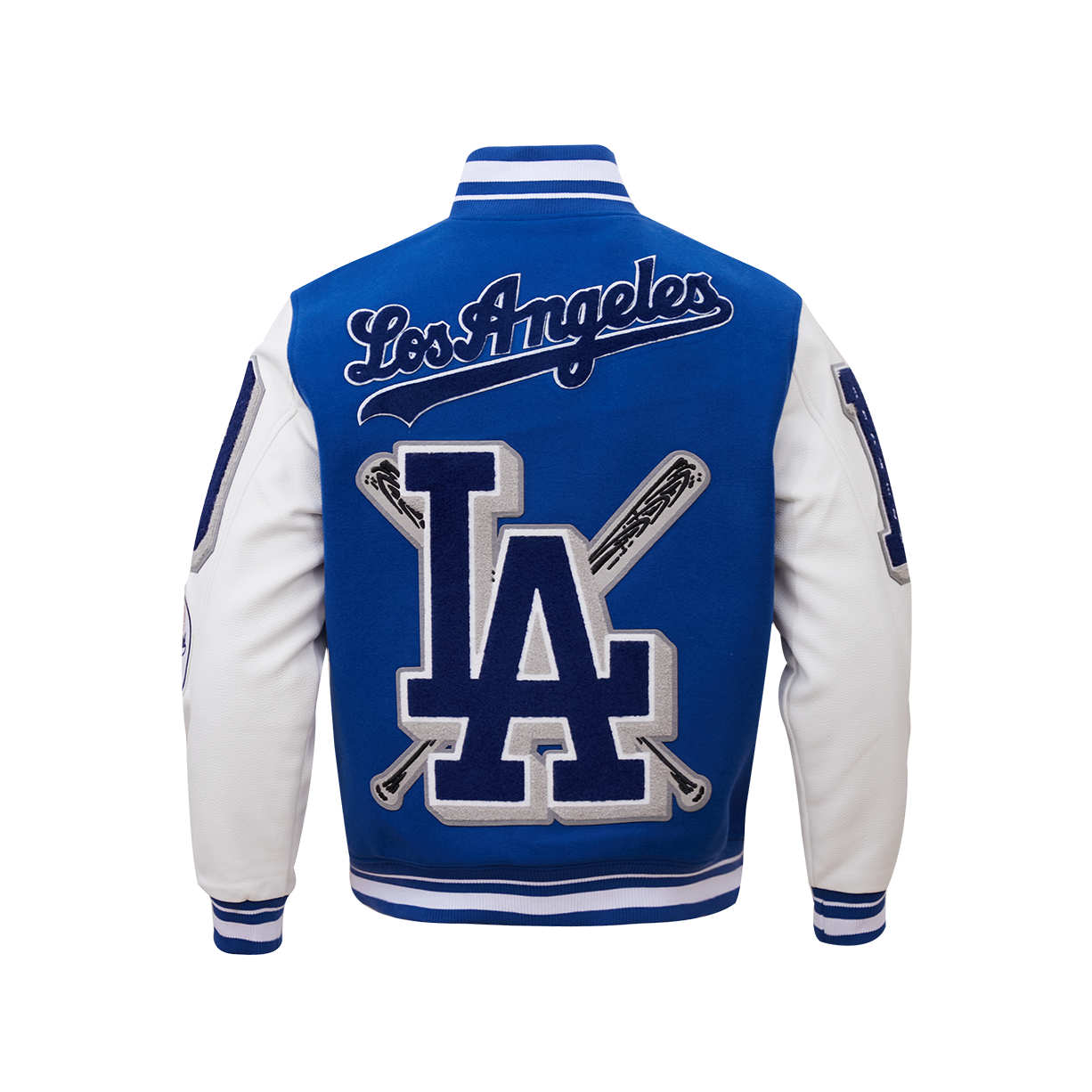 Men's LOS ANGELES DODGERS Rib Wool Varsity Jacket