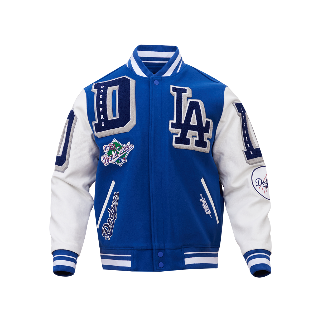 Men's LOS ANGELES DODGERS Rib Wool Varsity Jacket