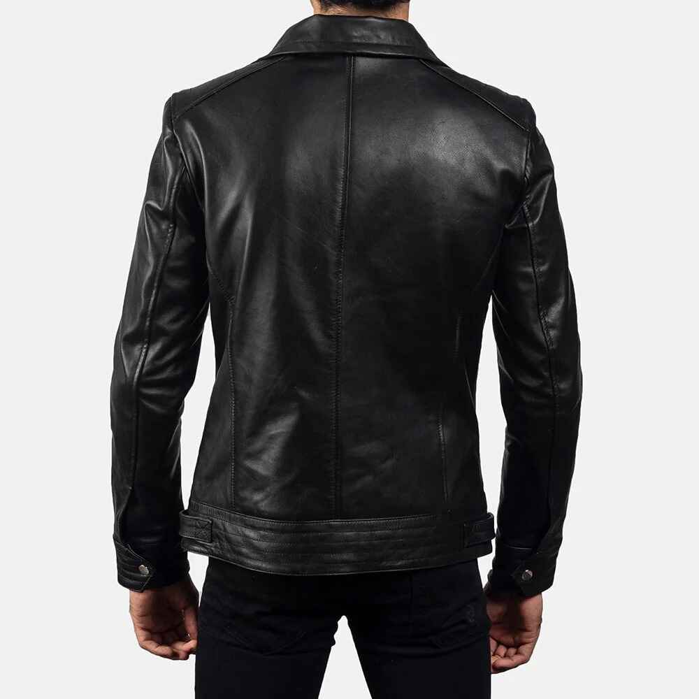 Men's Legacy Black Leather Biker Jacket