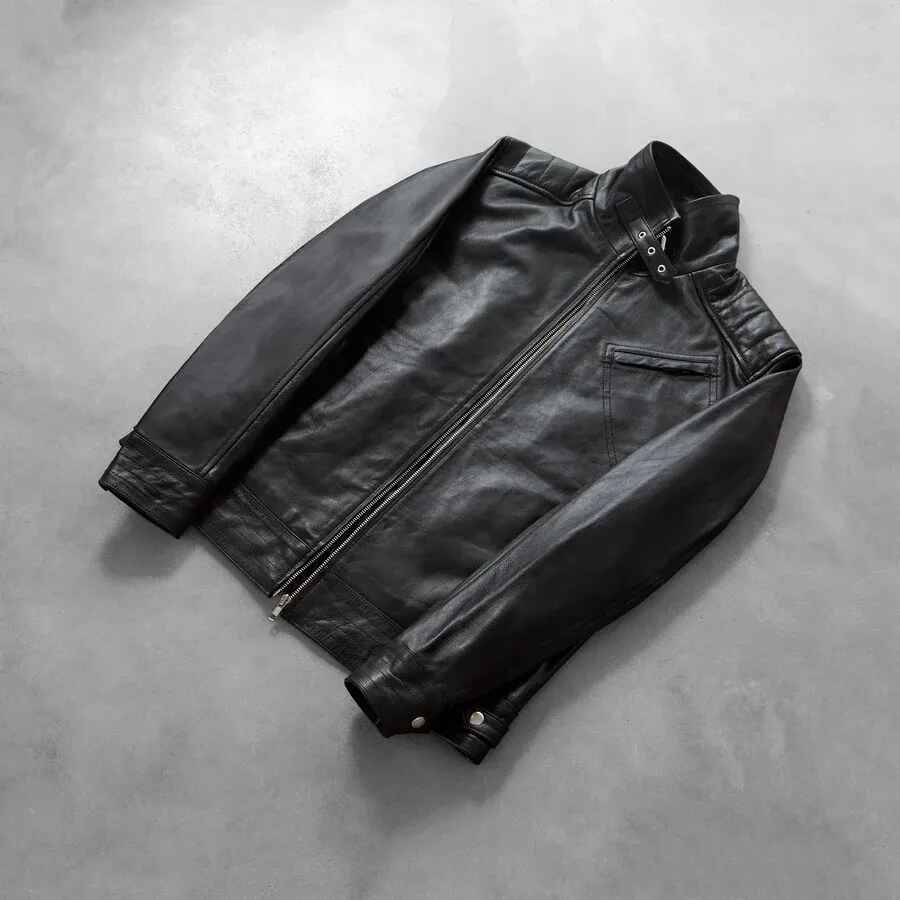Men's Legacy Black Leather Biker Jacket