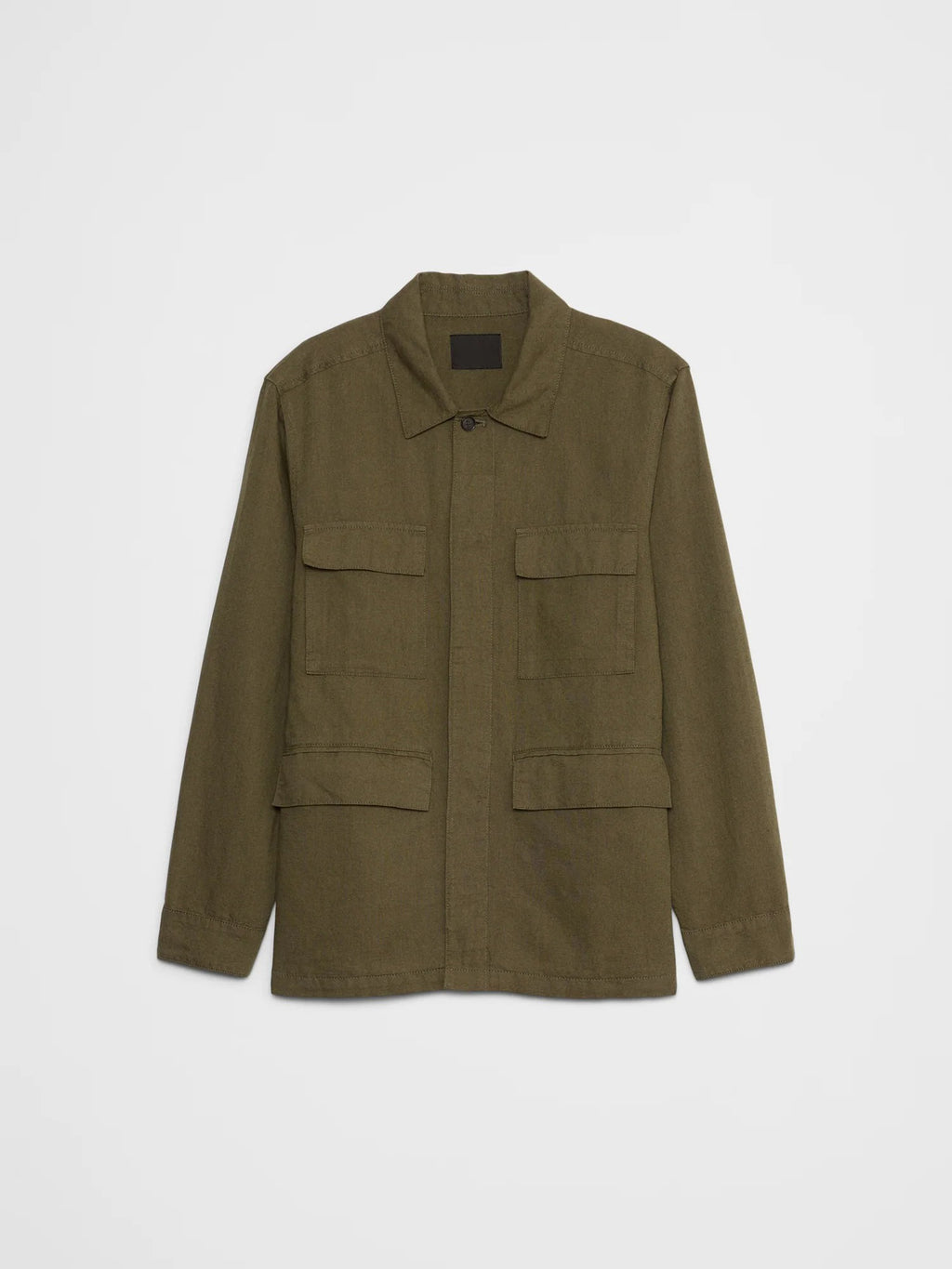 Men's Linen-Blend Field Light Weight Jacket in Cream