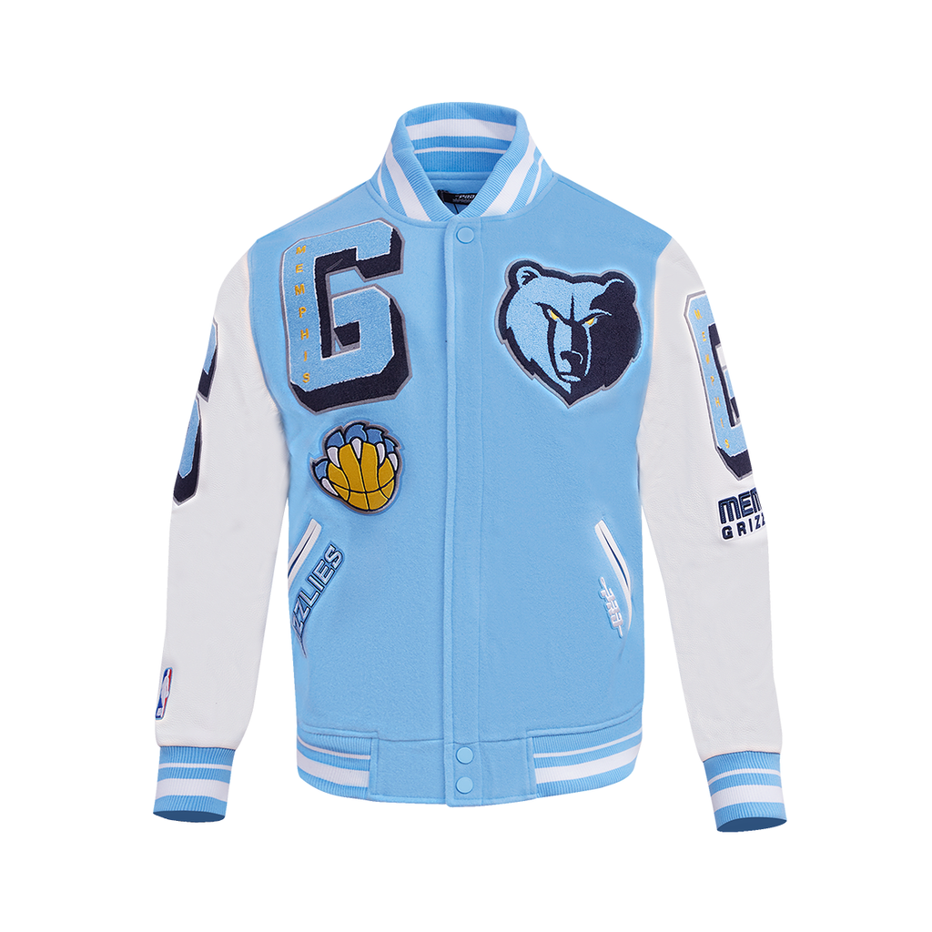 Men's MEMPHIS GRIZZLIES Rib Wool Varsity Jacket