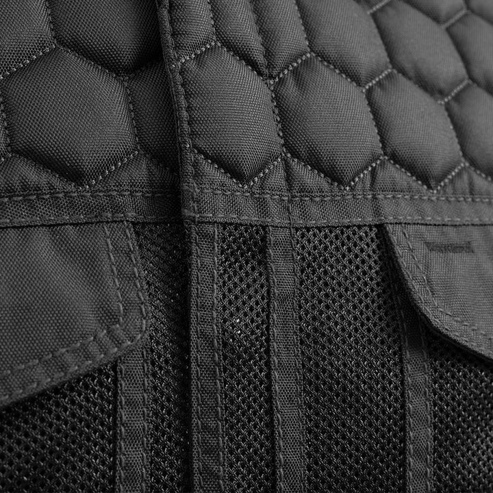 Men's Moto Mesh Hornet Leather Vest