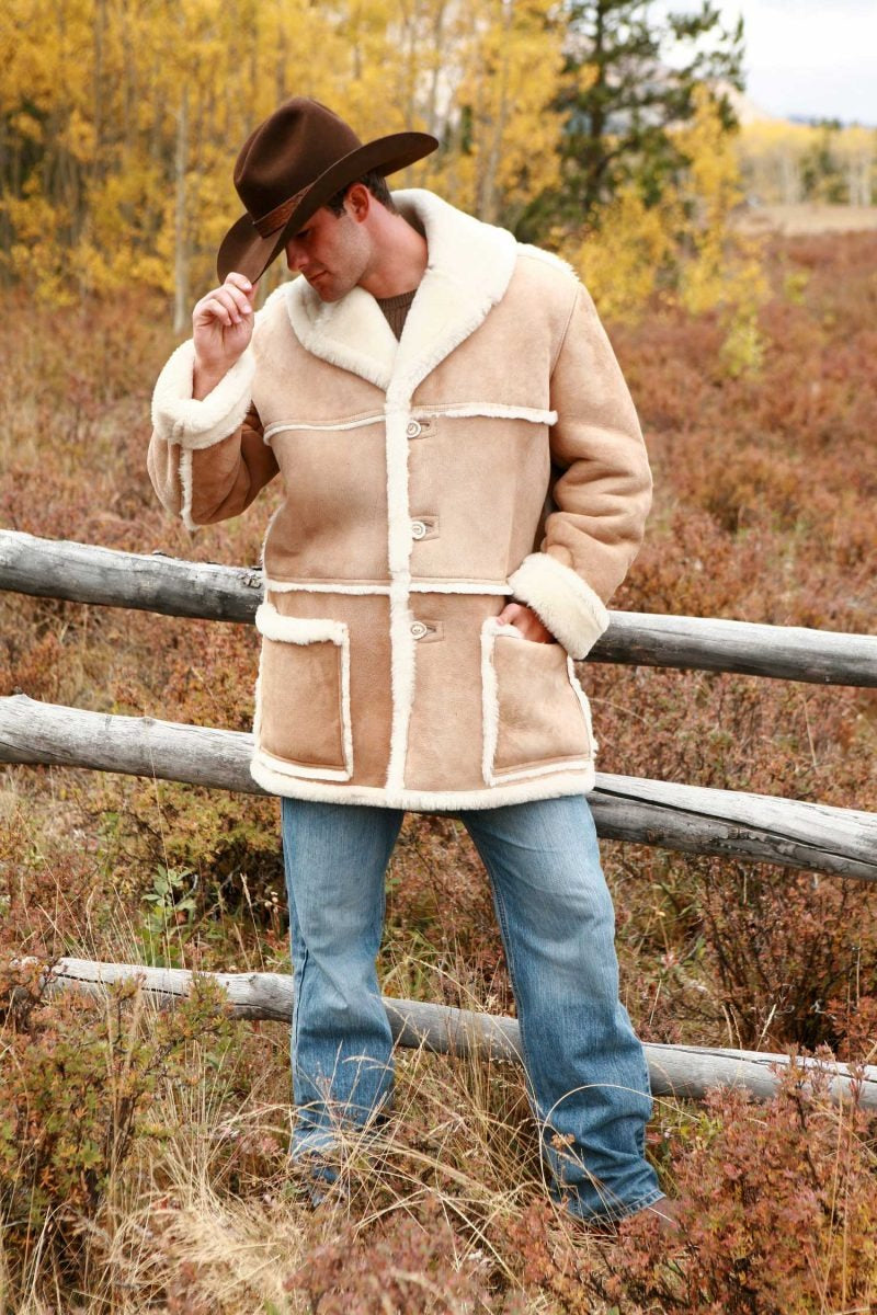 Men’s Rancher Sheepskin Shearling Coat