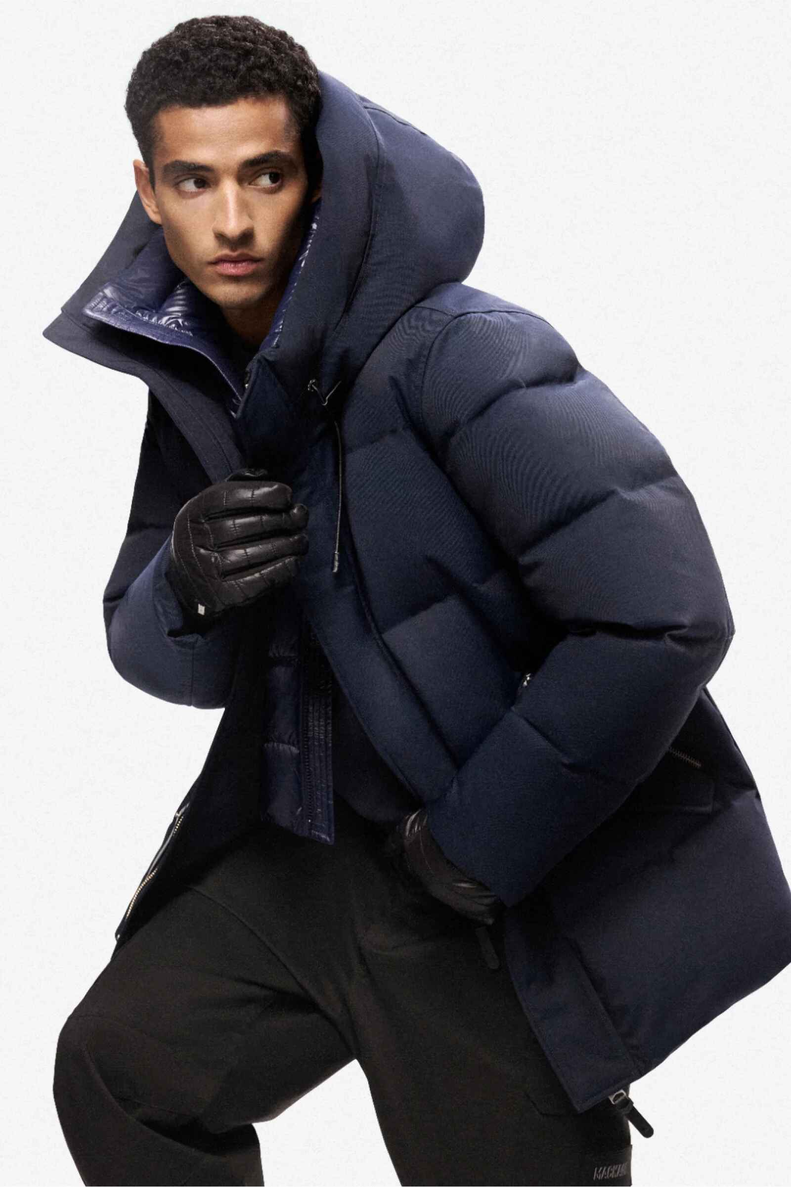 Men's Regular Fit Removable Bib Breathable Down Jacket