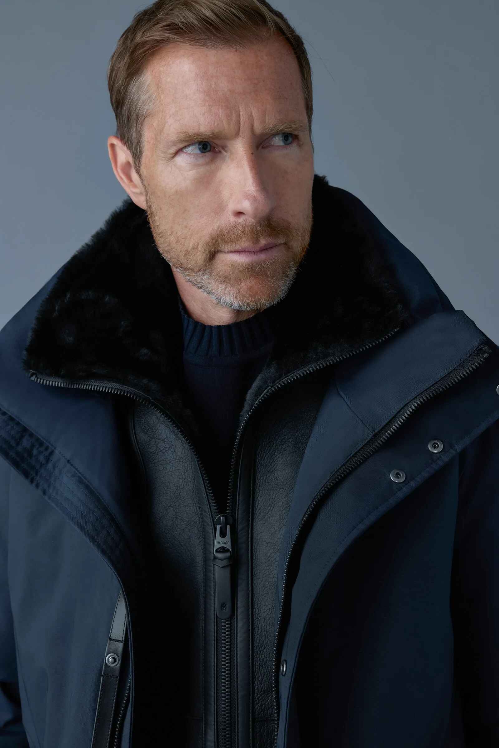 Men's Regular Fit Removable Bib Down Jacket