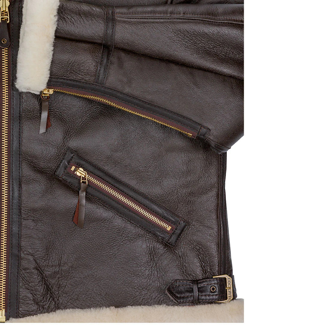 Men's Scout Sheepskin Fur Leather Jacket