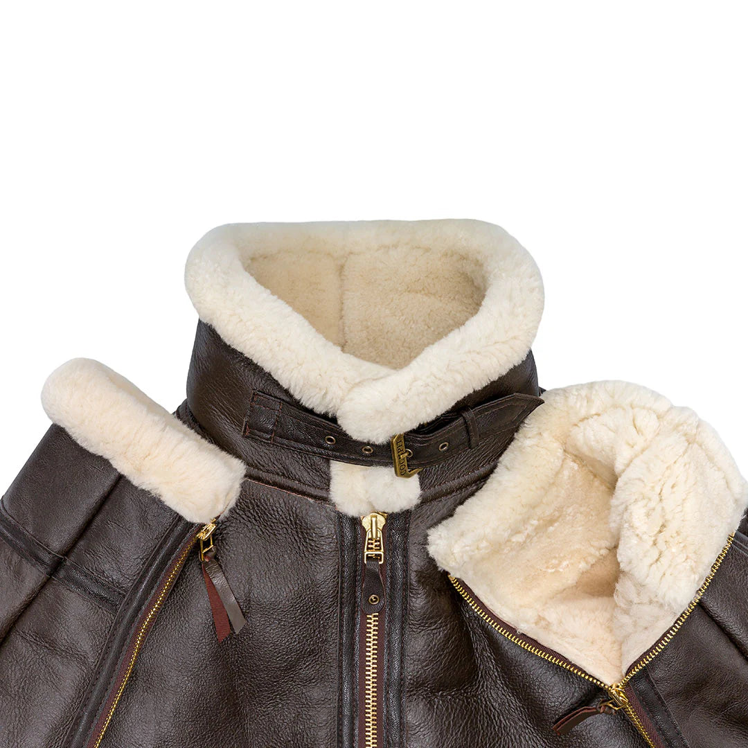 Men's Scout Sheepskin Fur Leather Jacket