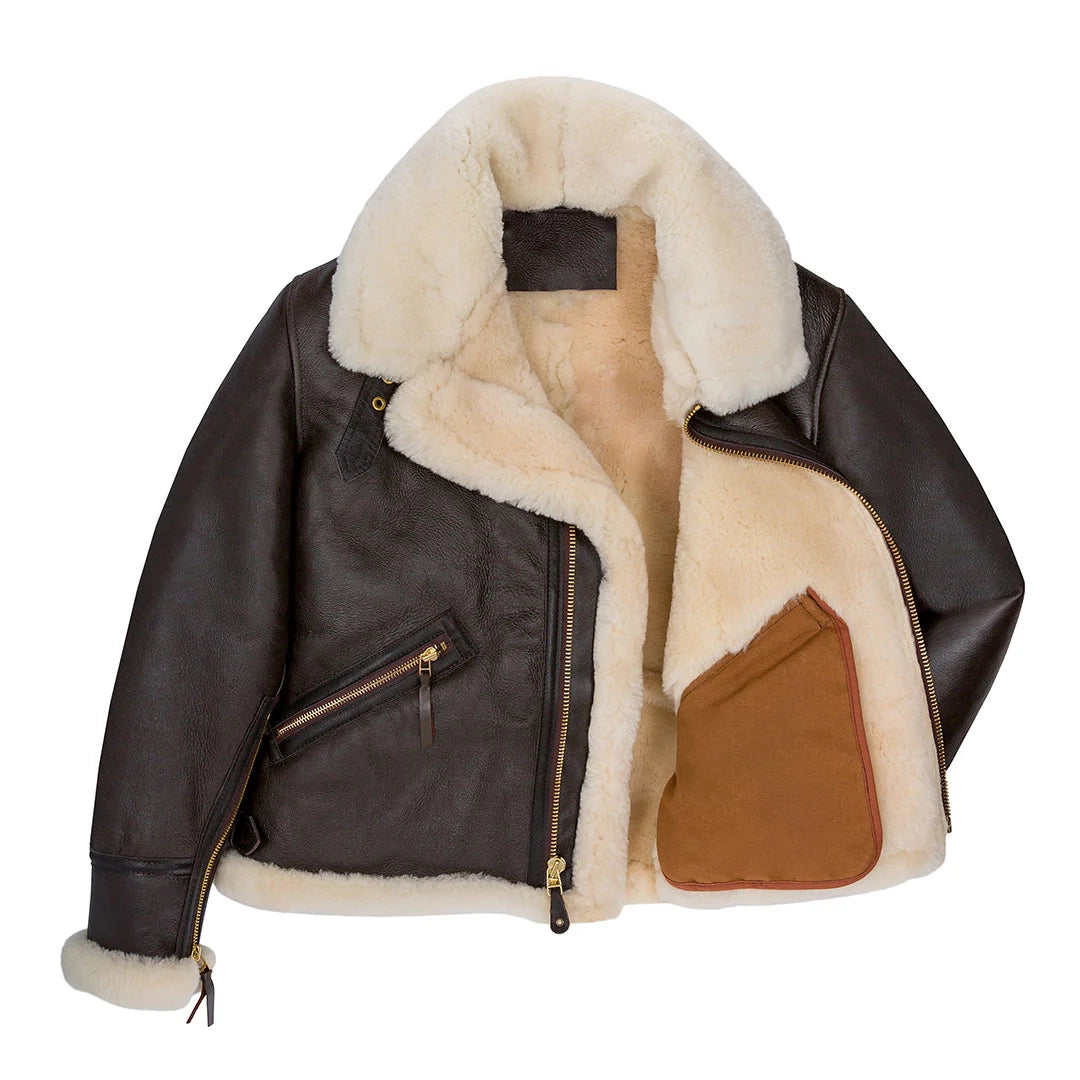 Men's Scout Sheepskin Fur Leather Jacket