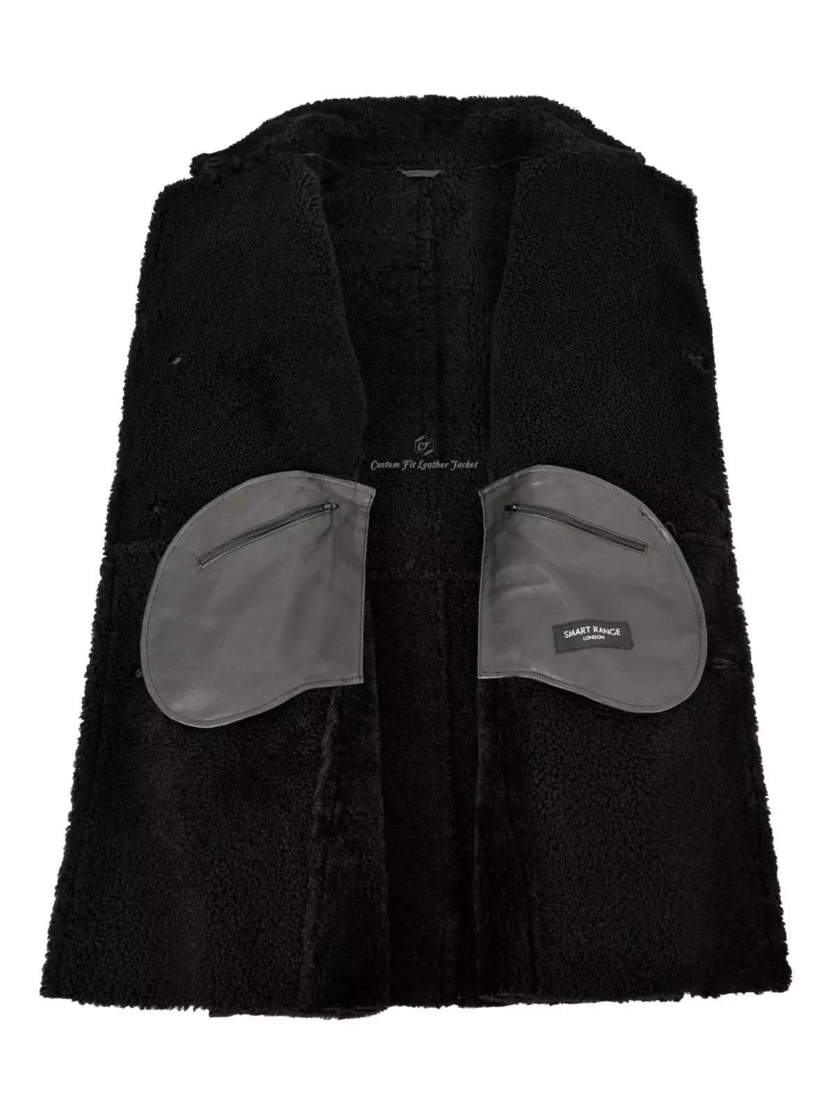 Men's Shearling Sheepskin Black Classic Coat