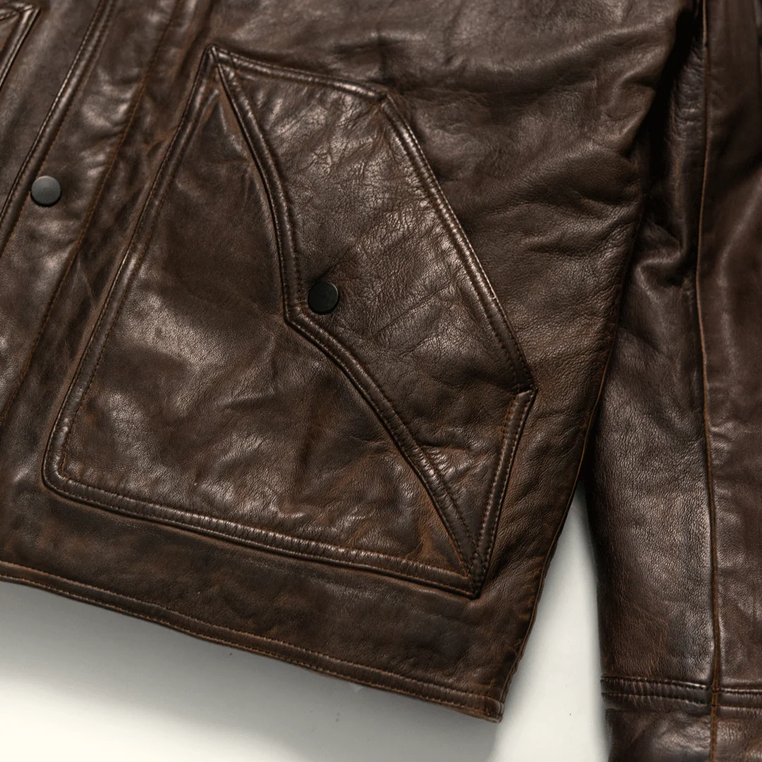 Men's Sherpa Leather Jacket
