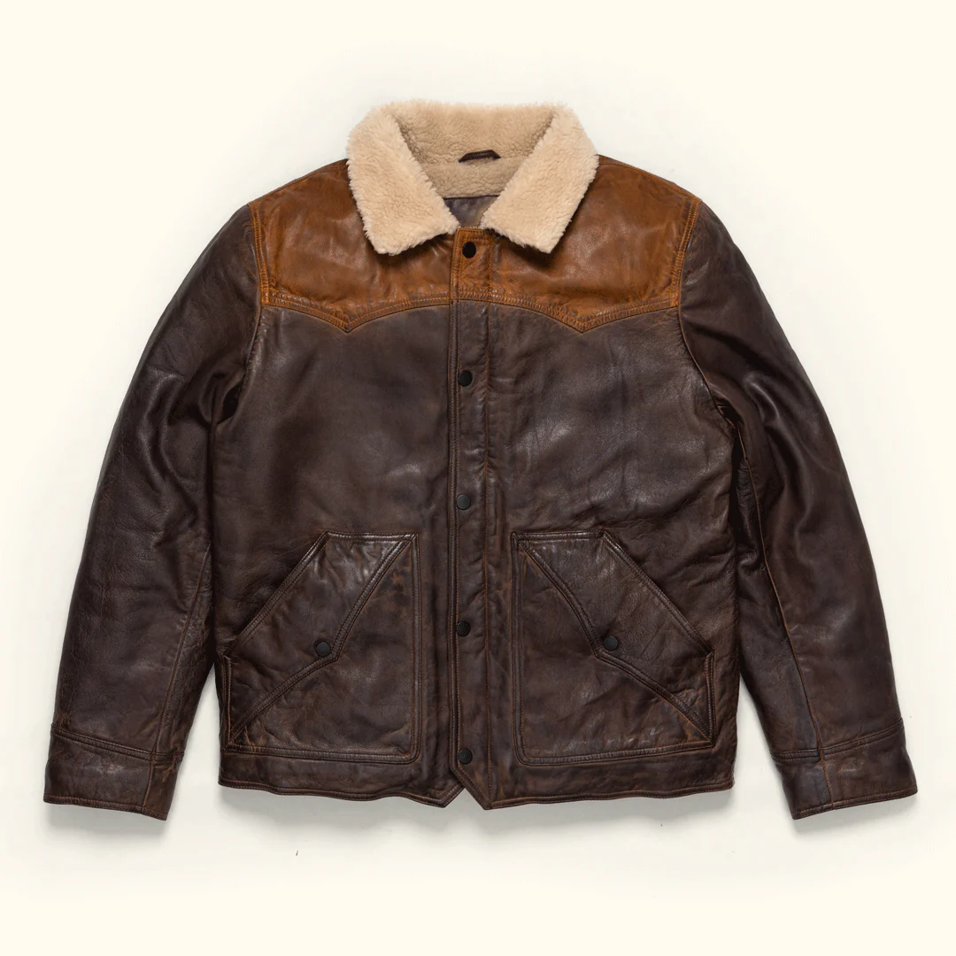 Men's Sherpa Leather Jacket