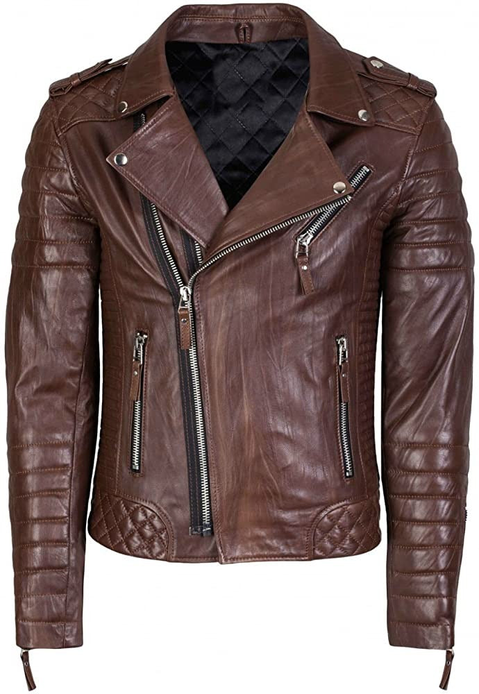 Men's Slim Fit Genuine Lambskin Leather Jacket