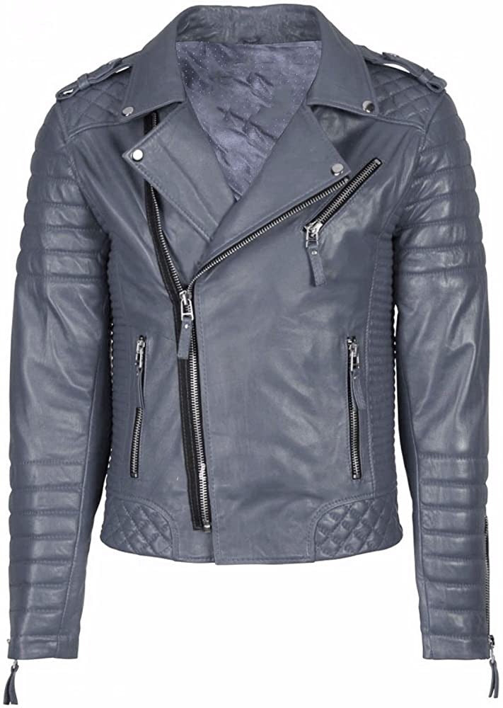 Men's Slim Fit Genuine Lambskin Leather Jacket