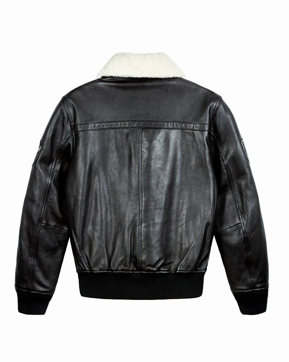 Men's TOP GUN® AVIATOR LUXURY LEATHER BOMBER