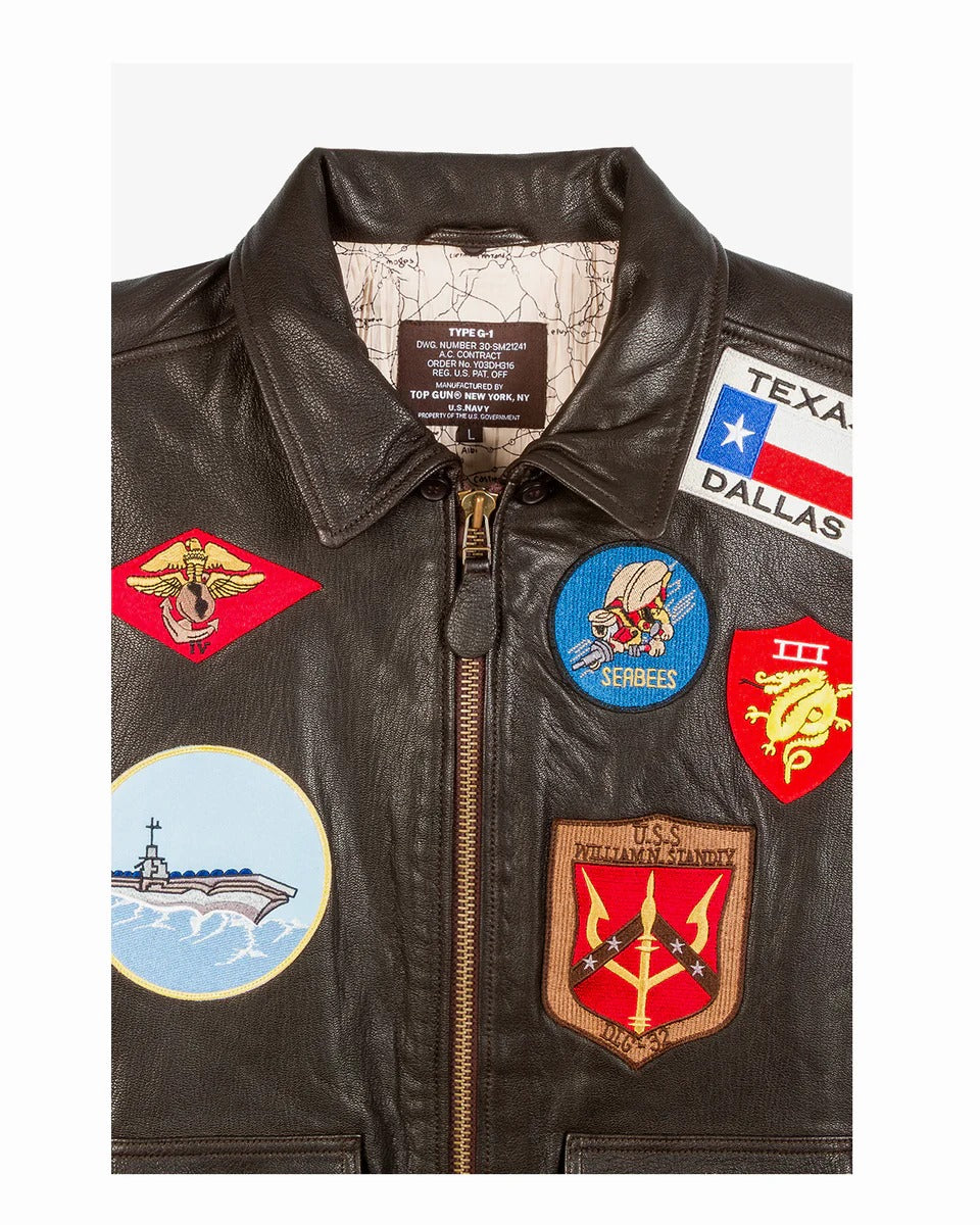 Men's TOP GUN® OFFICIAL SIGNATURE SERIES LEATHER JACKET 1.0