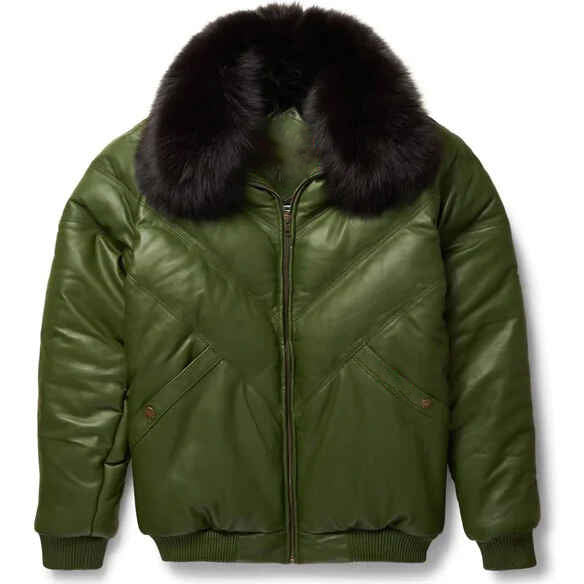 Men’s V-Bomber / Green(Black Fur)