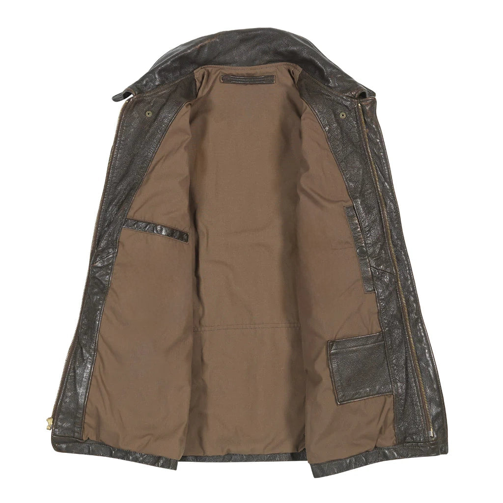 Men's Vintage Roughneck Oil Driller Leather Jacket