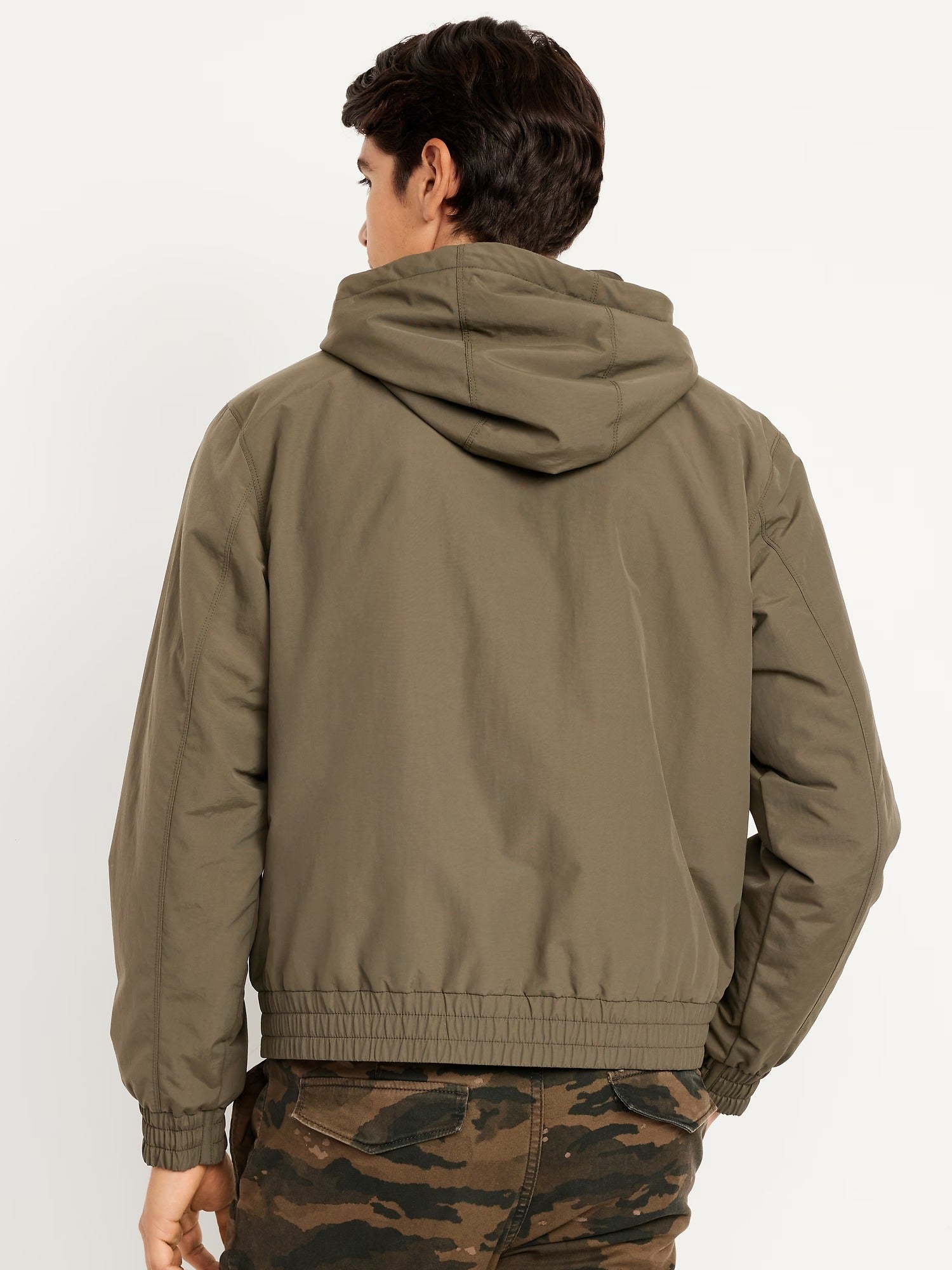 Men's Water-Resistant Tech Zip Jacket in Navy