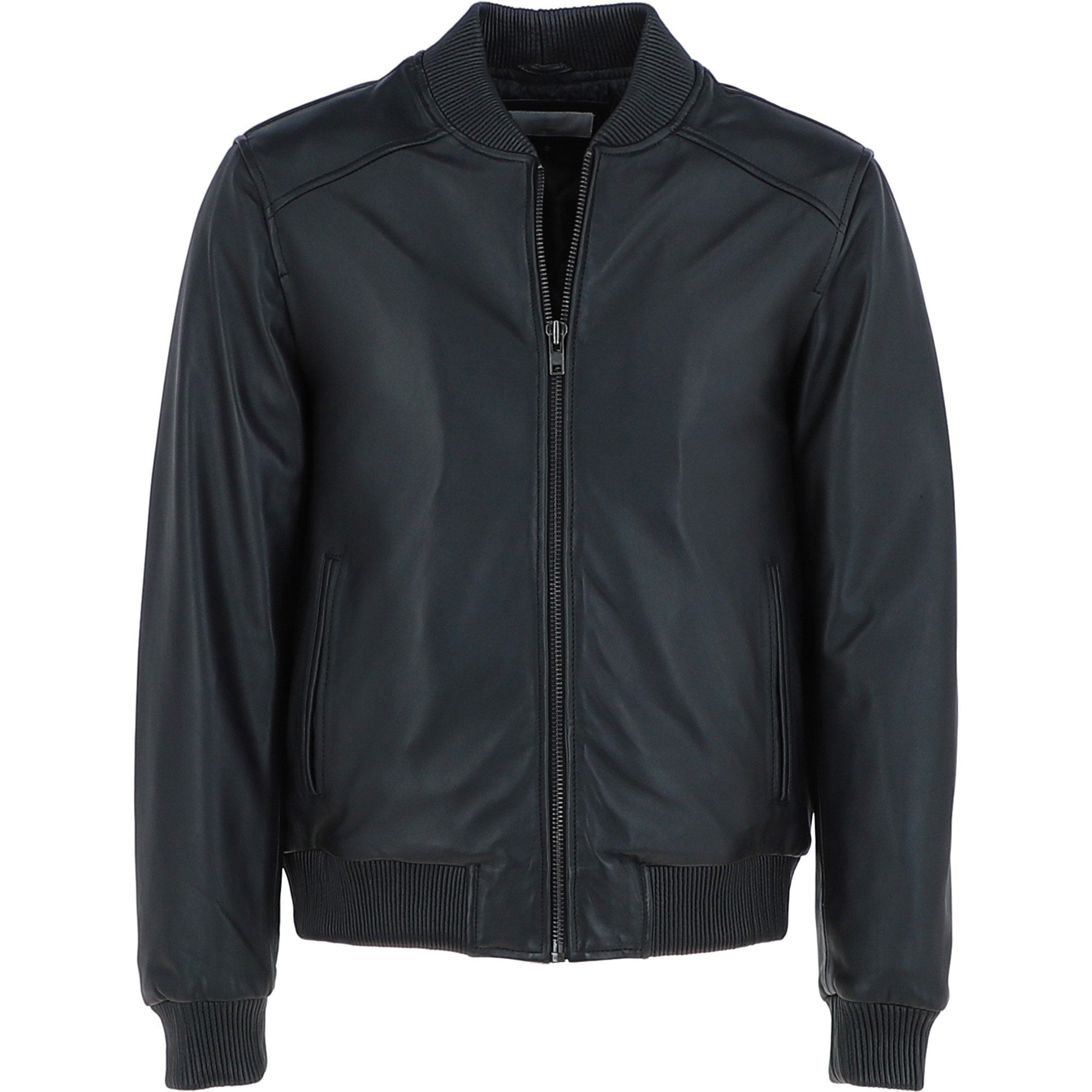 Men Leather Bomber Jacket
