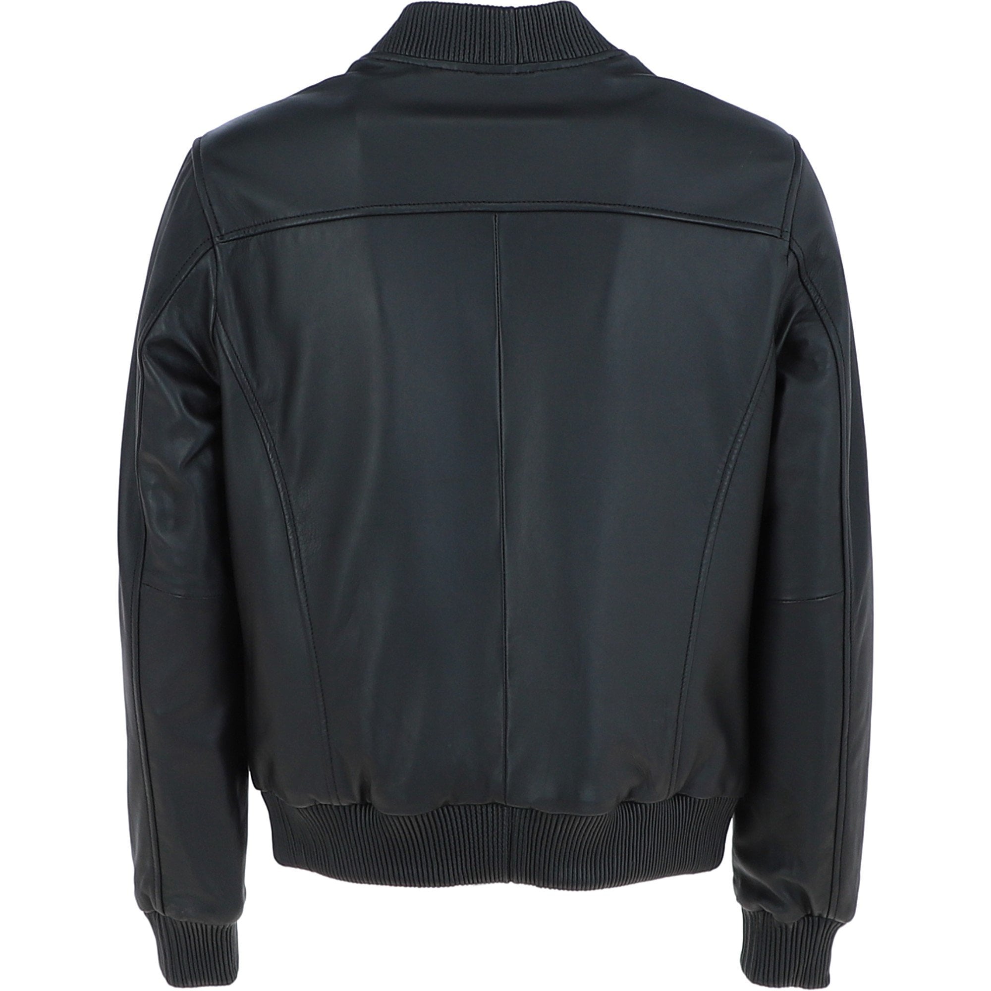 Men Leather Bomber Jacket