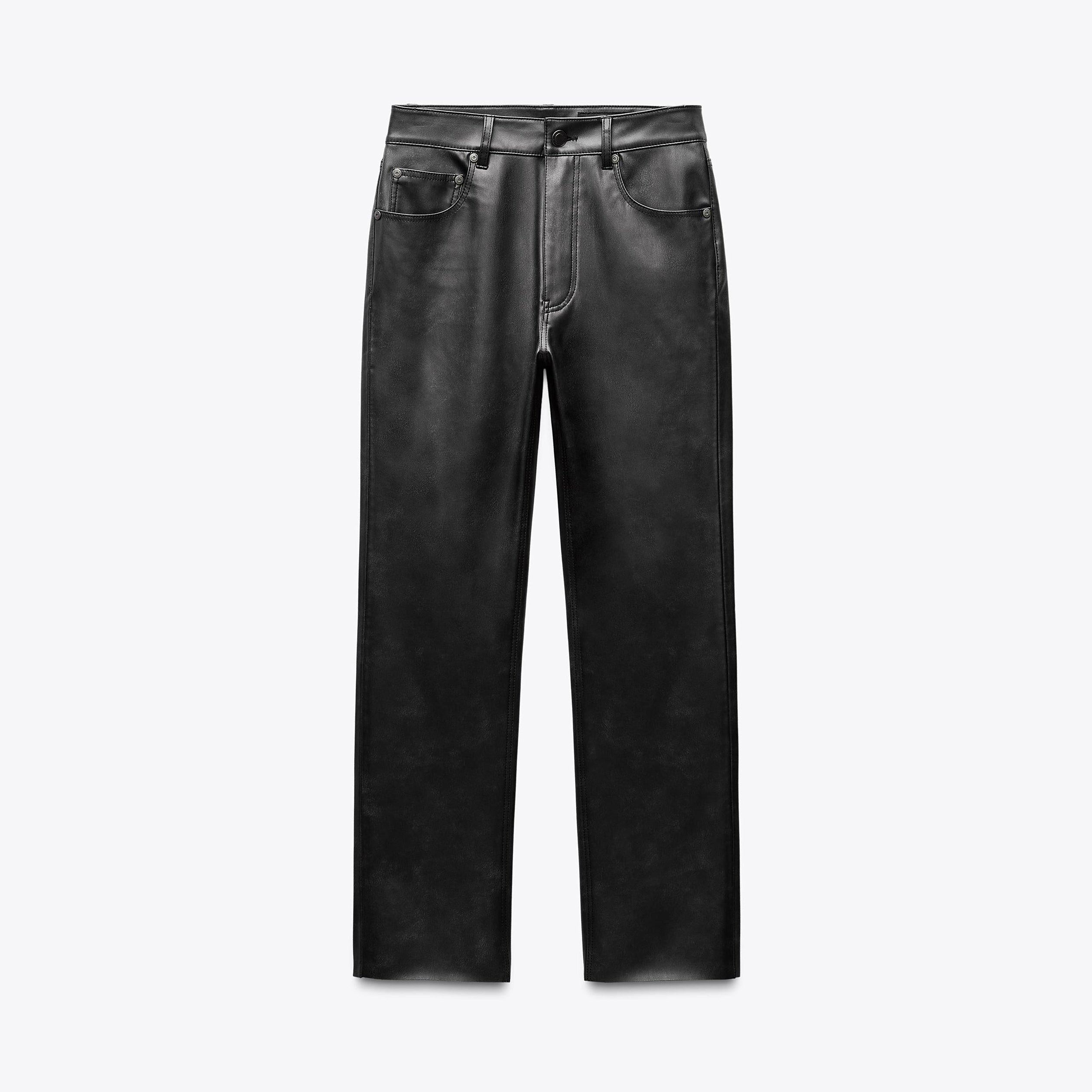 SATH's Limited Edition 100% Leather Straight-Leg Pants
