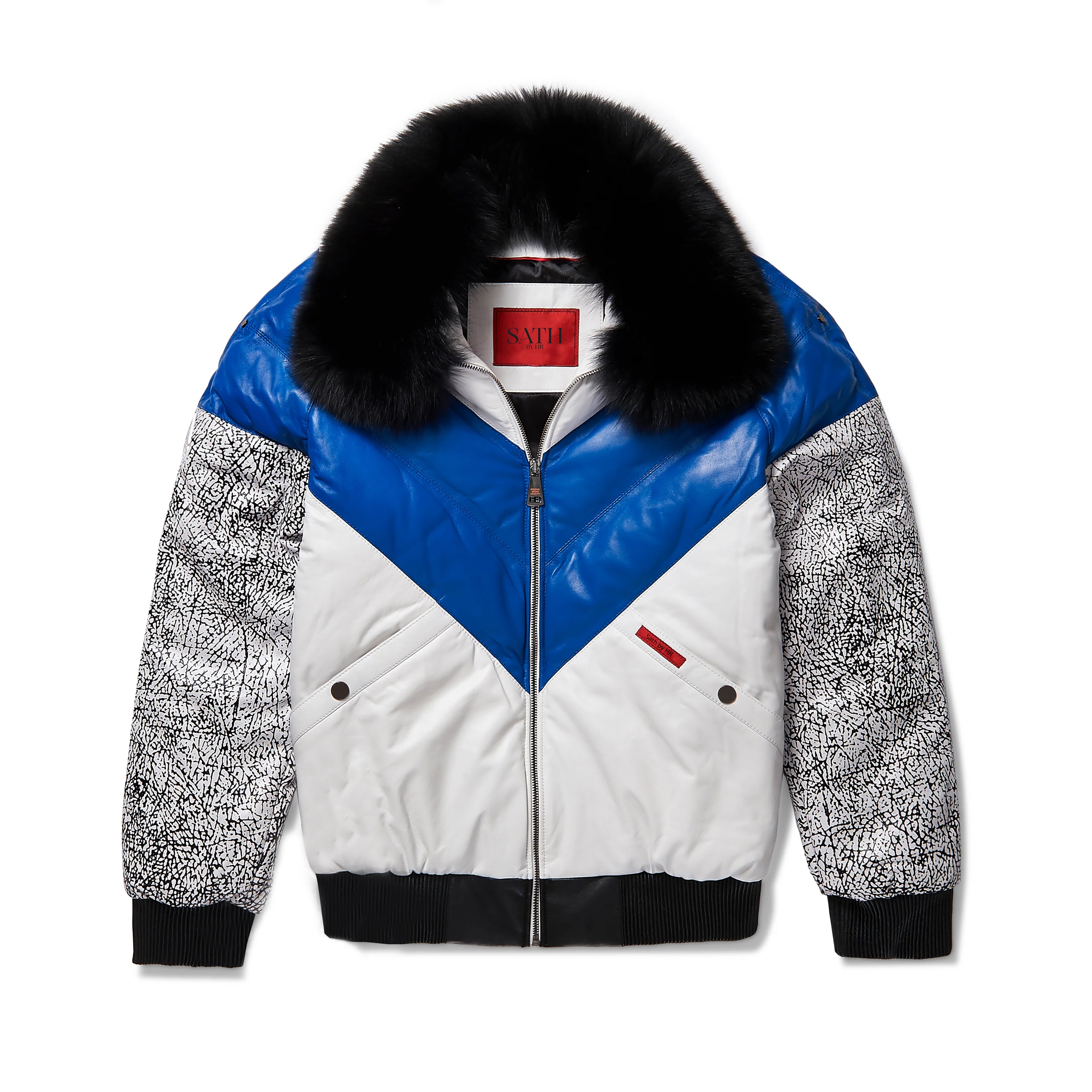 Men's V Bomber with a Chevron Bubble Jacket